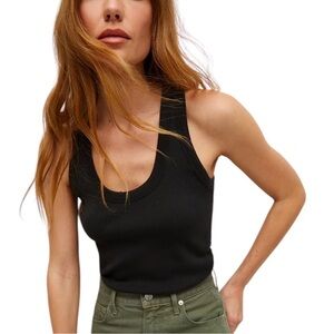 BLAQUE LABEL GOTH REVOLVE SLATE TANK WITH BLACK DOT DETAIL PULLOVER TOP